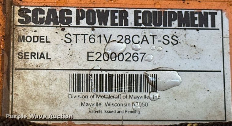 image for item EK0029 Scag Turf Tiger ZTR lawn mower