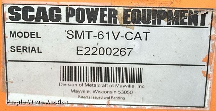 image for item EK0029 Scag Turf Tiger ZTR lawn mower