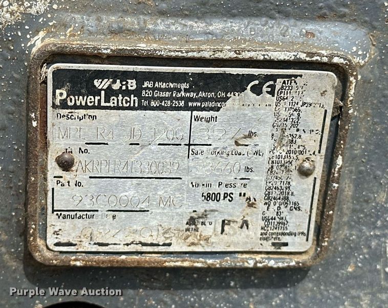 image for item EK0046 2012 John Deere FF135DX excavator