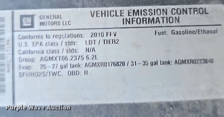 image for item EK0865 2010 Cadillac  Escalade SUV