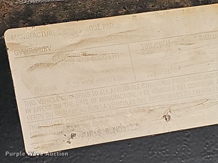 image for item EK0873 2005 Rice Trailer equipment trailer