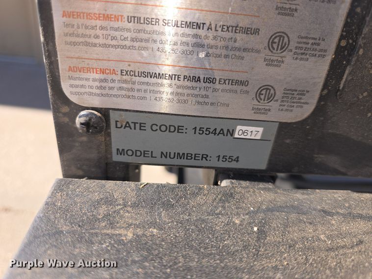 image for item EK2299 2017 Blackstone  1554 griddle