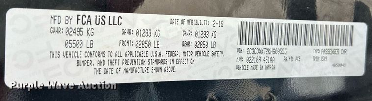 image for item EK3433 2019 Dodge  Charger Police  