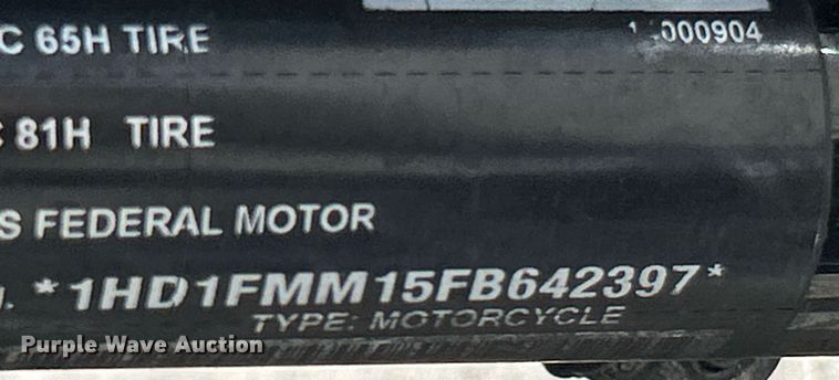 image for item EK3438 2015 Harley Davidson  Electra Glide Police motorcycle