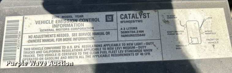 image for item EK3453 2005 Chevrolet  Silverado 1500 pickup truck