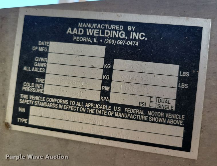 image for item JO9335 2005 AAD Welding boat