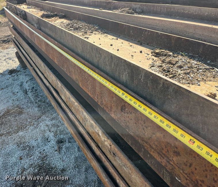 image for item LC9044 Approximately 12 steel I-beams
