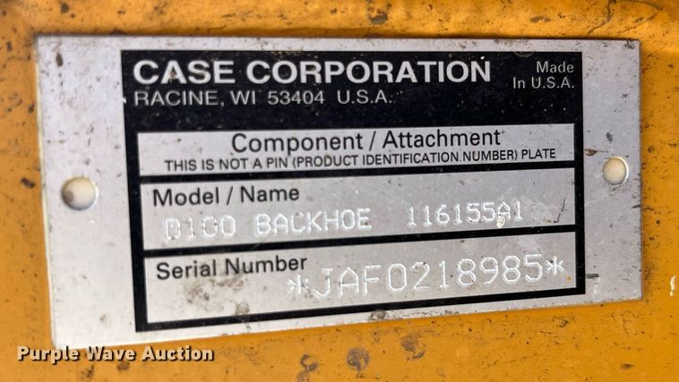 image for item LC9237 1998 Case 460 trencher