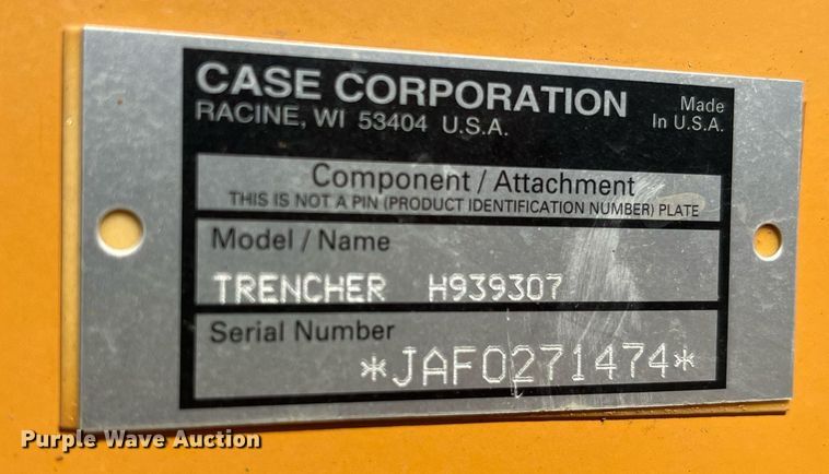 image for item LC9237 1998 Case 460 trencher