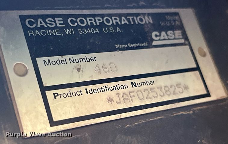 image for item LC9237 1998 Case 460 trencher