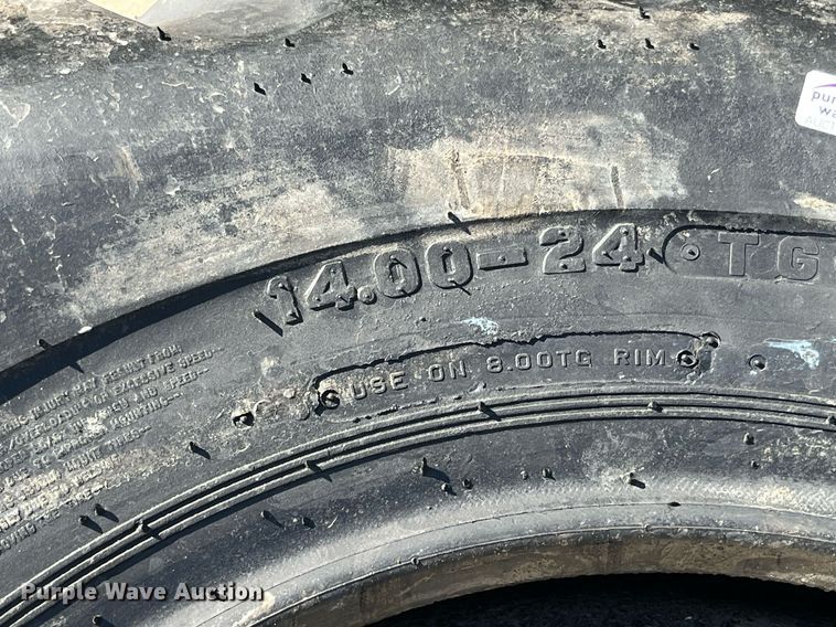 image for item LC9238 (2) Firestone 14.00-24 tires  