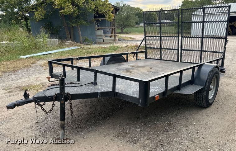 image for item MS9802 Shop built utility trailer