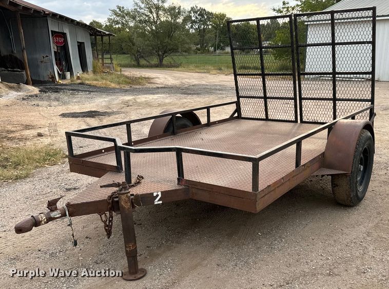 image for item MS9803 Shop built  utility trailer