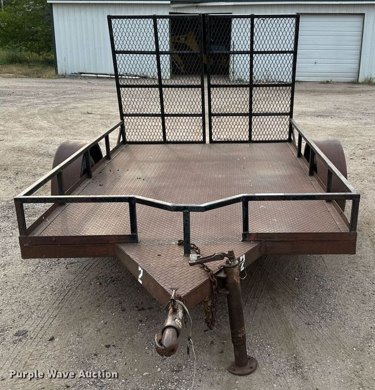 image for item MS9803 Shop built  utility trailer