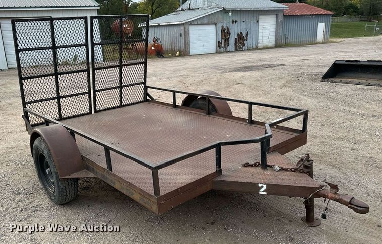 image for item MS9803 Shop built  utility trailer