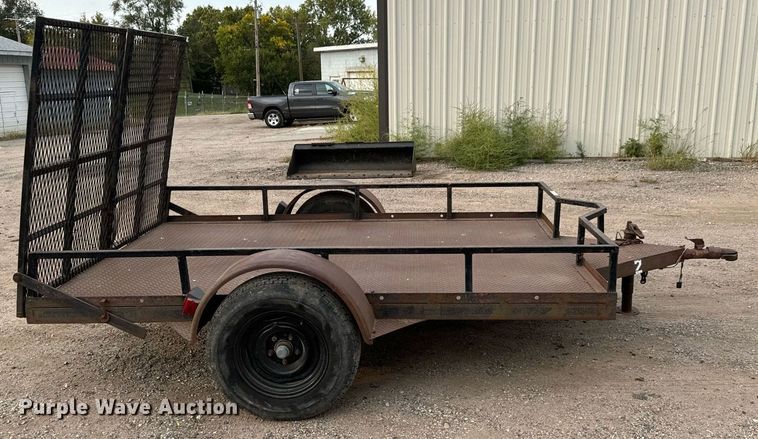 image for item MS9803 Shop built  utility trailer