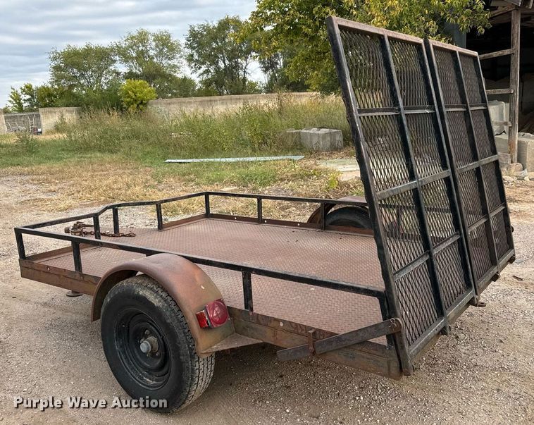 image for item MS9803 Shop built  utility trailer