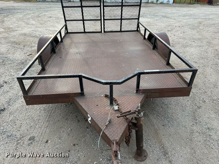 image for item MS9803 Shop built  utility trailer