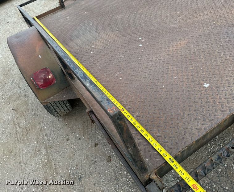 image for item MS9803 Shop built  utility trailer