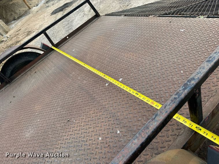 image for item MS9803 Shop built  utility trailer