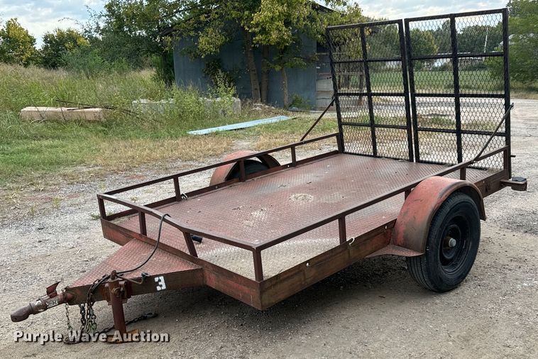 image for item MS9804 Shop built  utility trailer