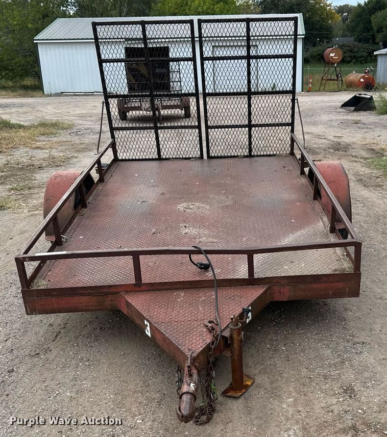 image for item MS9804 Shop built  utility trailer