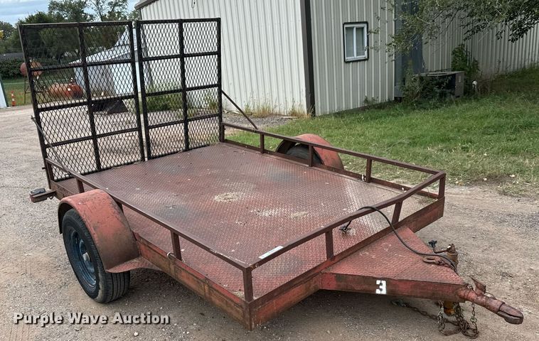 image for item MS9804 Shop built  utility trailer