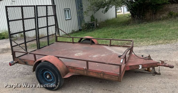image for item MS9804 Shop built  utility trailer