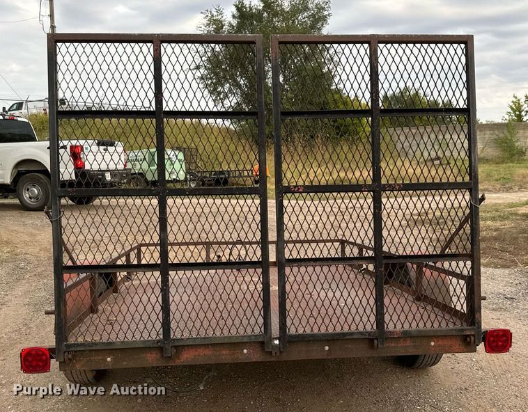 image for item MS9804 Shop built  utility trailer