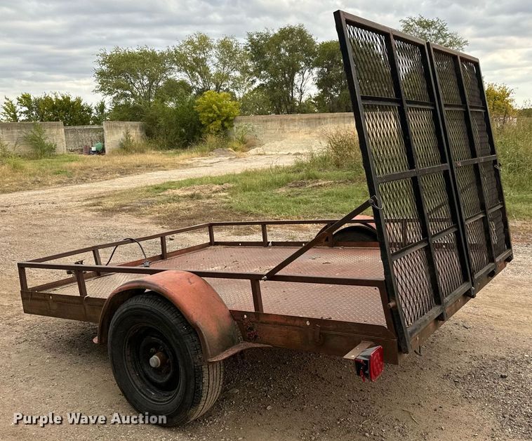 image for item MS9804 Shop built  utility trailer