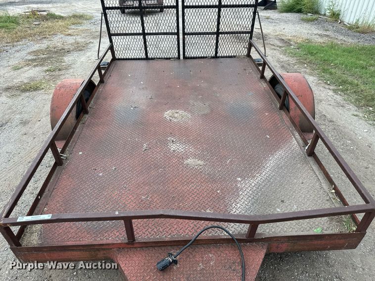 image for item MS9804 Shop built  utility trailer