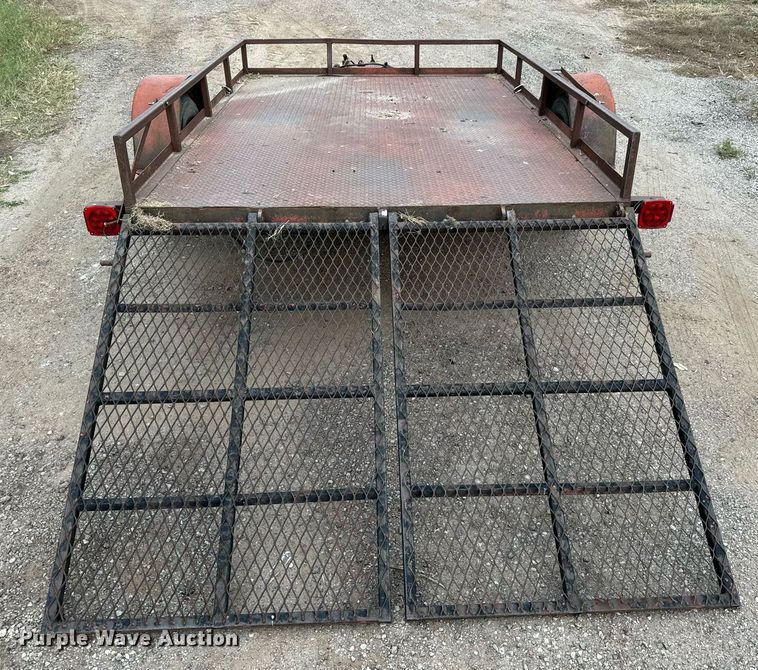 image for item MS9804 Shop built  utility trailer