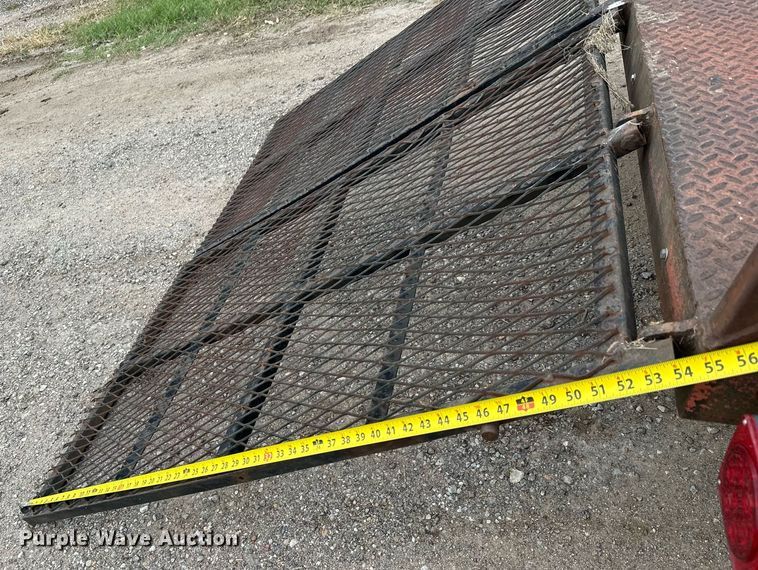 image for item MS9804 Shop built  utility trailer