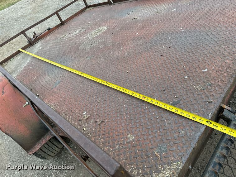 image for item MS9804 Shop built  utility trailer