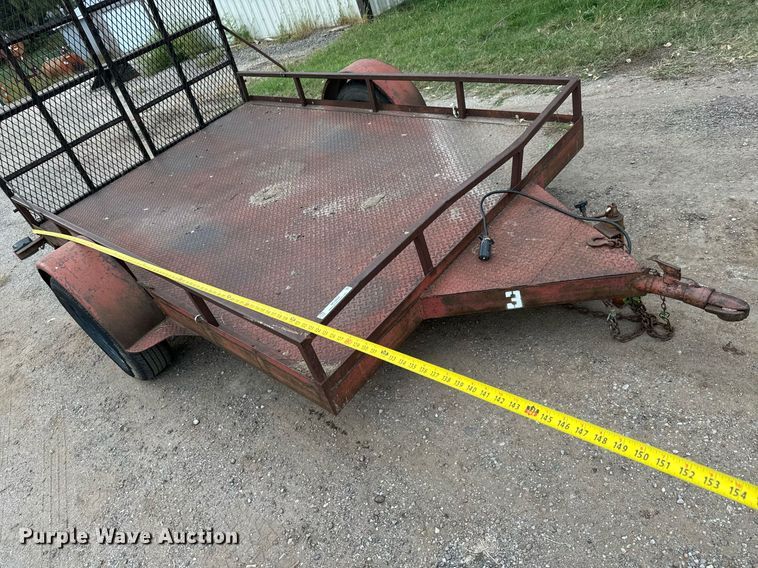 image for item MS9804 Shop built  utility trailer