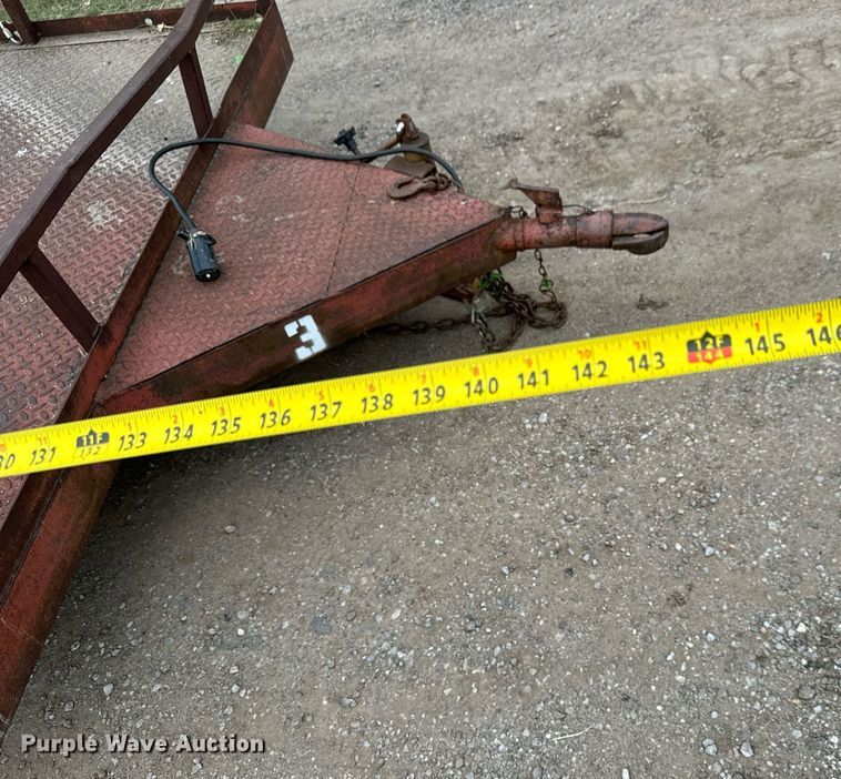 image for item MS9804 Shop built  utility trailer