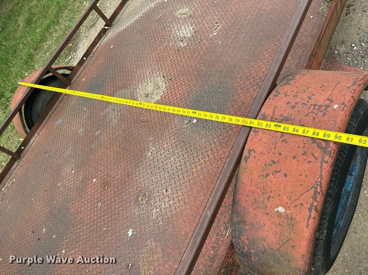 image for item MS9804 Shop built  utility trailer