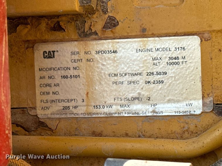 image for item MS9813 2003 Caterpillar 140H VHP Plus motor grader