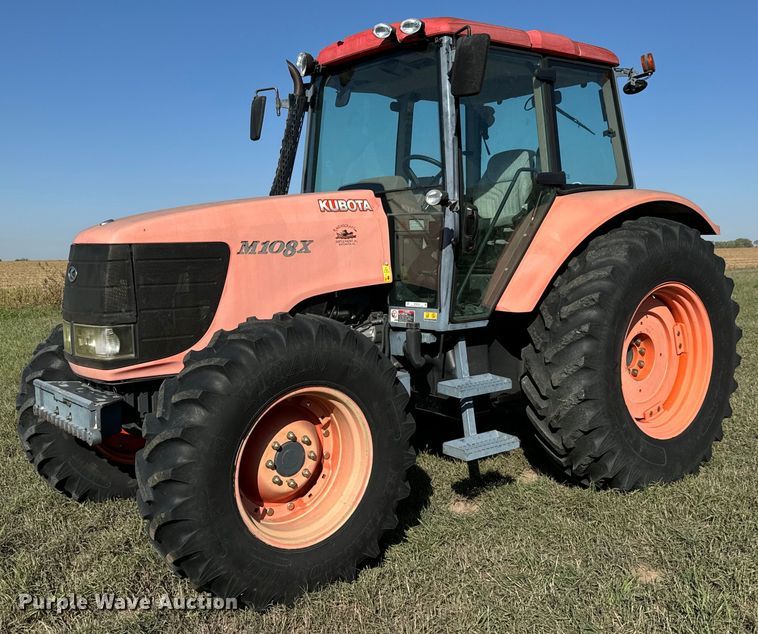 image for item MS9828 2008 Kubota  M108X MFWD tractor
