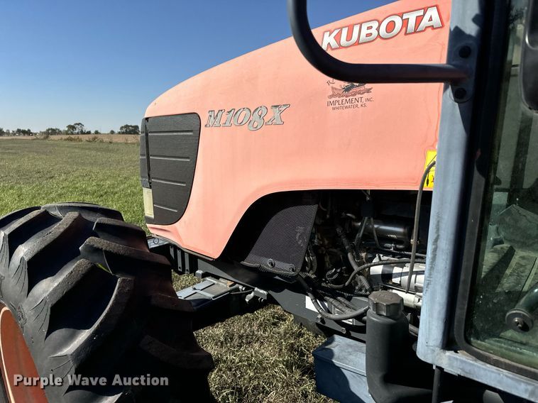 image for item MS9828 2008 Kubota  M108X MFWD tractor