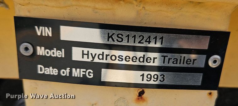 image for item NL9109 1993 Shop built hydroseeder