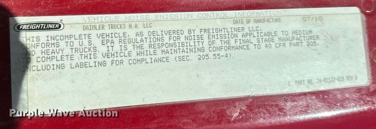 image for item DT2047 2011 Freightliner  Business Class M2  feed delivery truck 