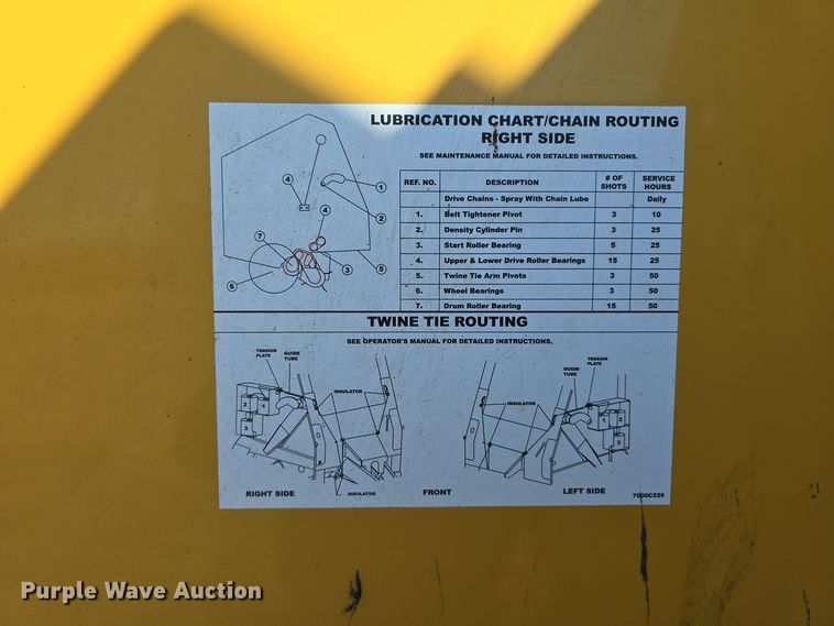 image for item DW3753 2014 Vermeer 605SM Cornstalk Special round baler