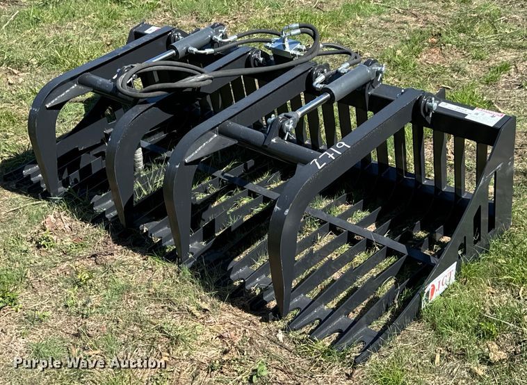 image for item DX1419 JCT Attachments skid steer grapple bucket