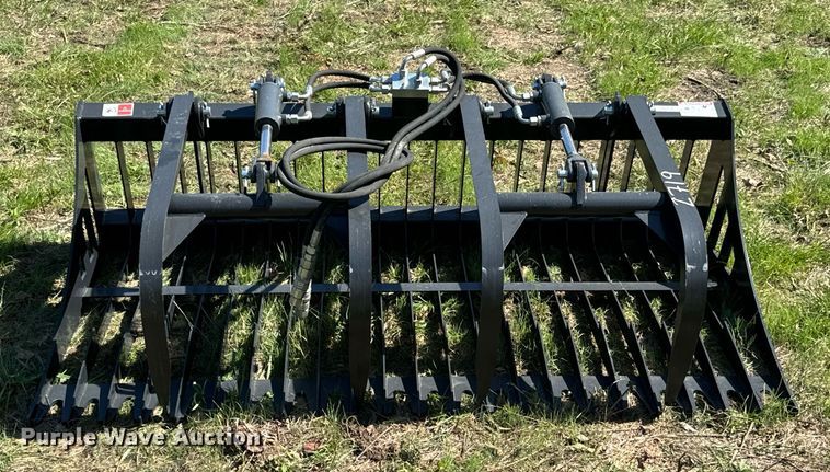 image for item DX1419 JCT Attachments skid steer grapple bucket