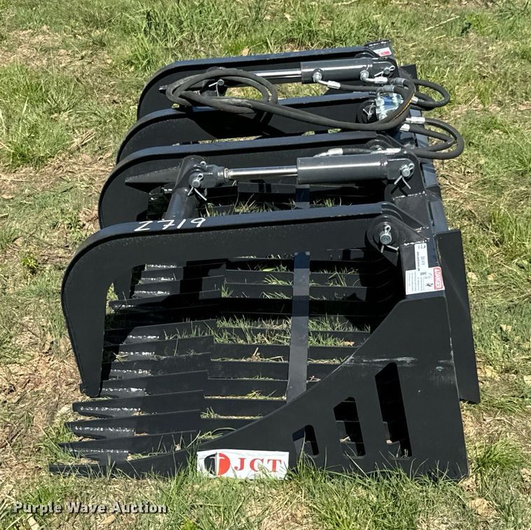 image for item DX1419 JCT Attachments skid steer grapple bucket