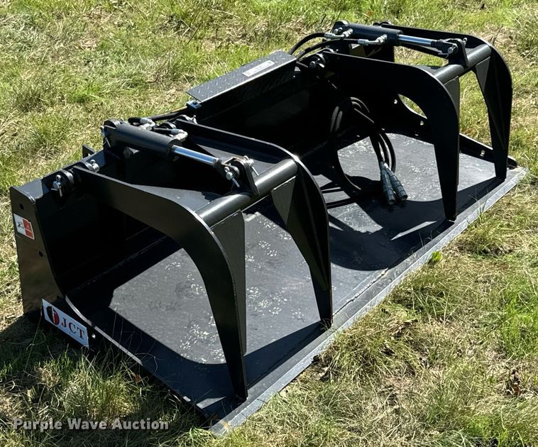 image for item DX1421 JCT Attachments skid steer grapple bucket