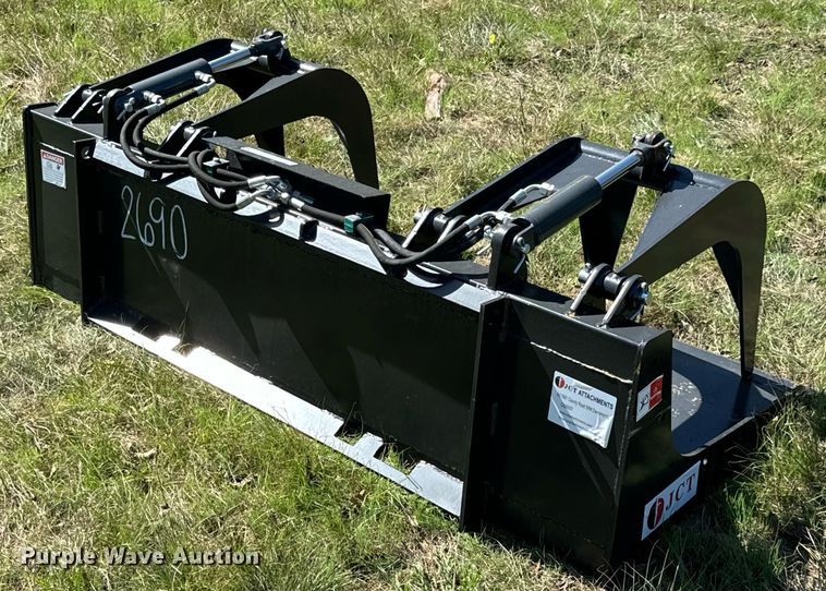 image for item DX1421 JCT Attachments skid steer grapple bucket
