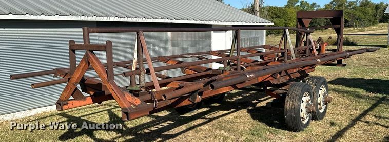 image for item DX3630 Shop built hay bale trailer