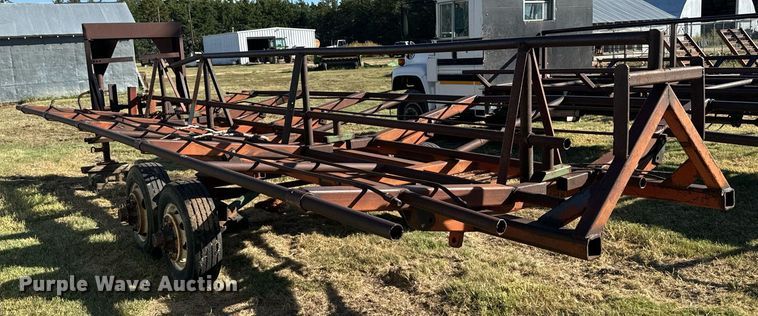 image for item DX3630 Shop built hay bale trailer